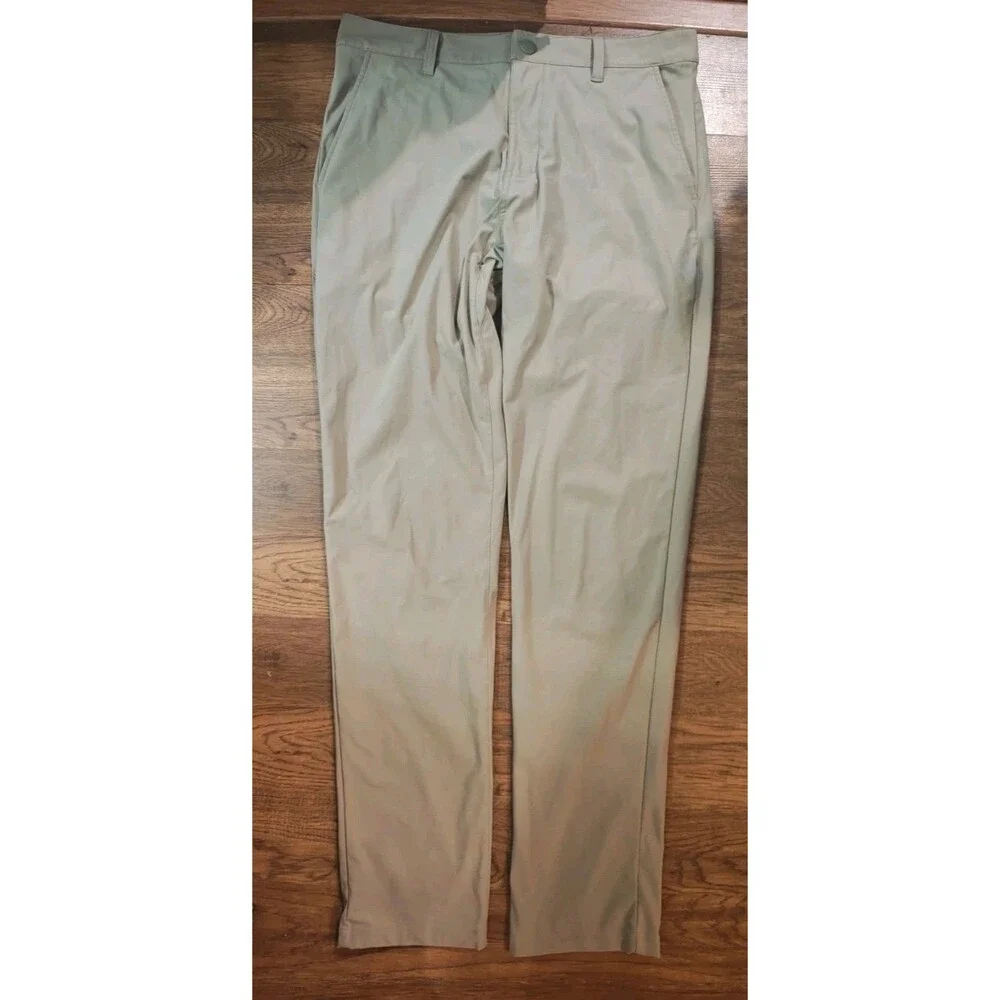 Rhone Commuter Slim Pants Men’s 32x33 Tan Khaki Tech Performance Office